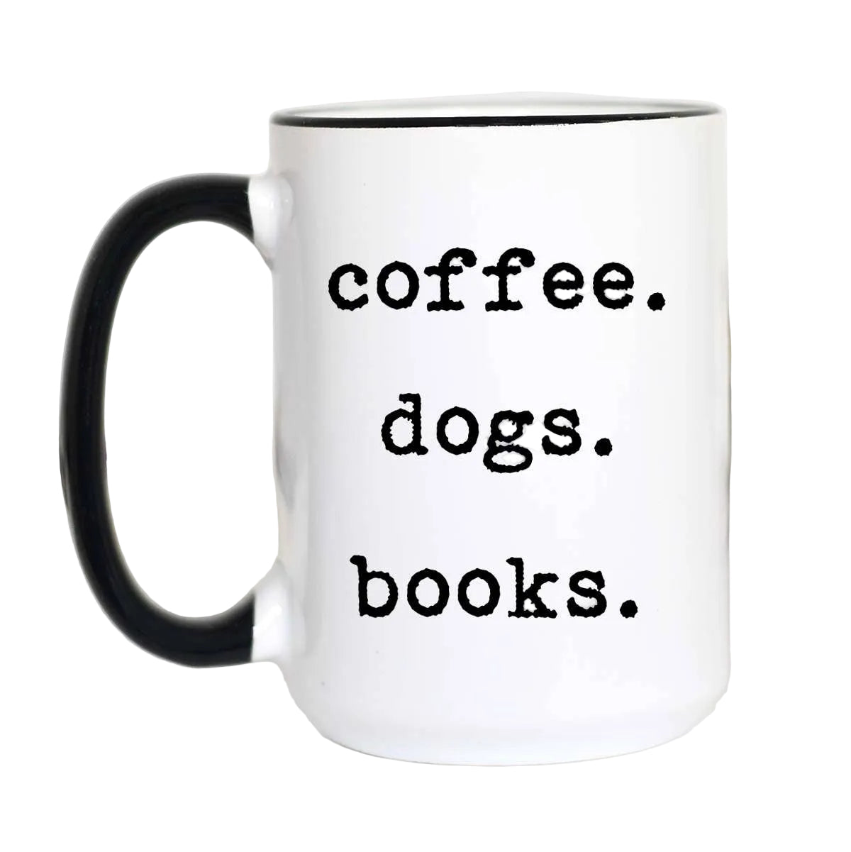 Coffee Dogs Books Ceramic Coffee Mug