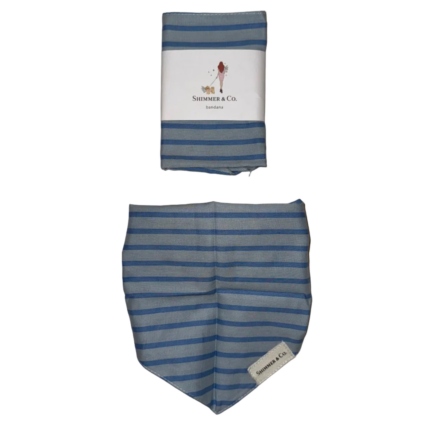 Shimmer & Co. Marine Stripe Dog Bandana