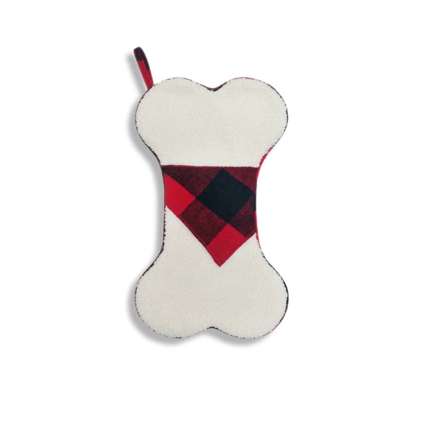 Faux Sherpa Dog Bone Stocking