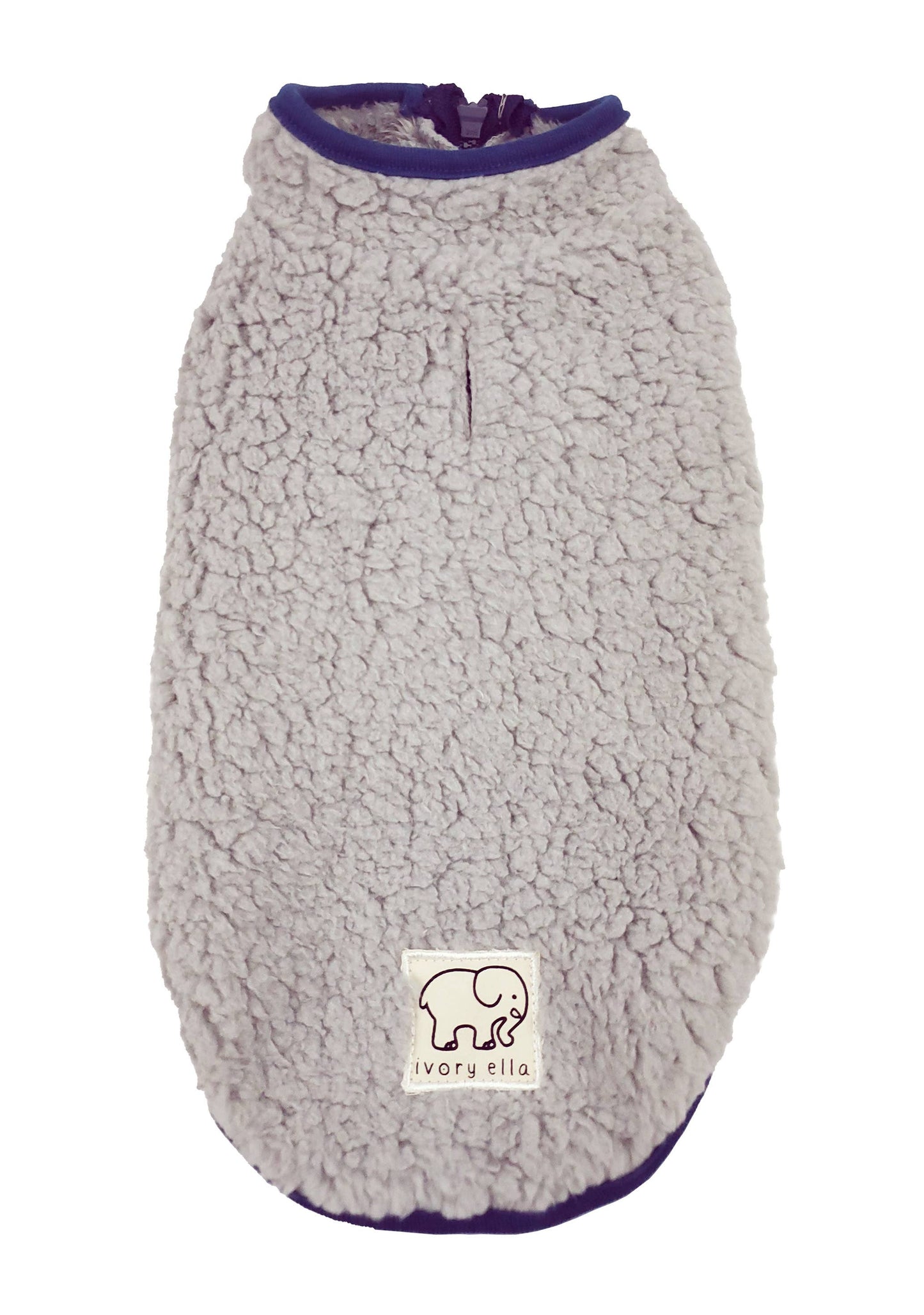Half Zip Sherpa Fleece Grey