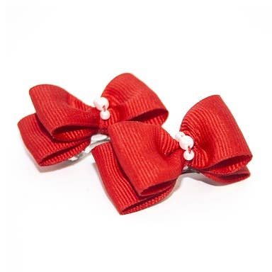 Red Hair Bows