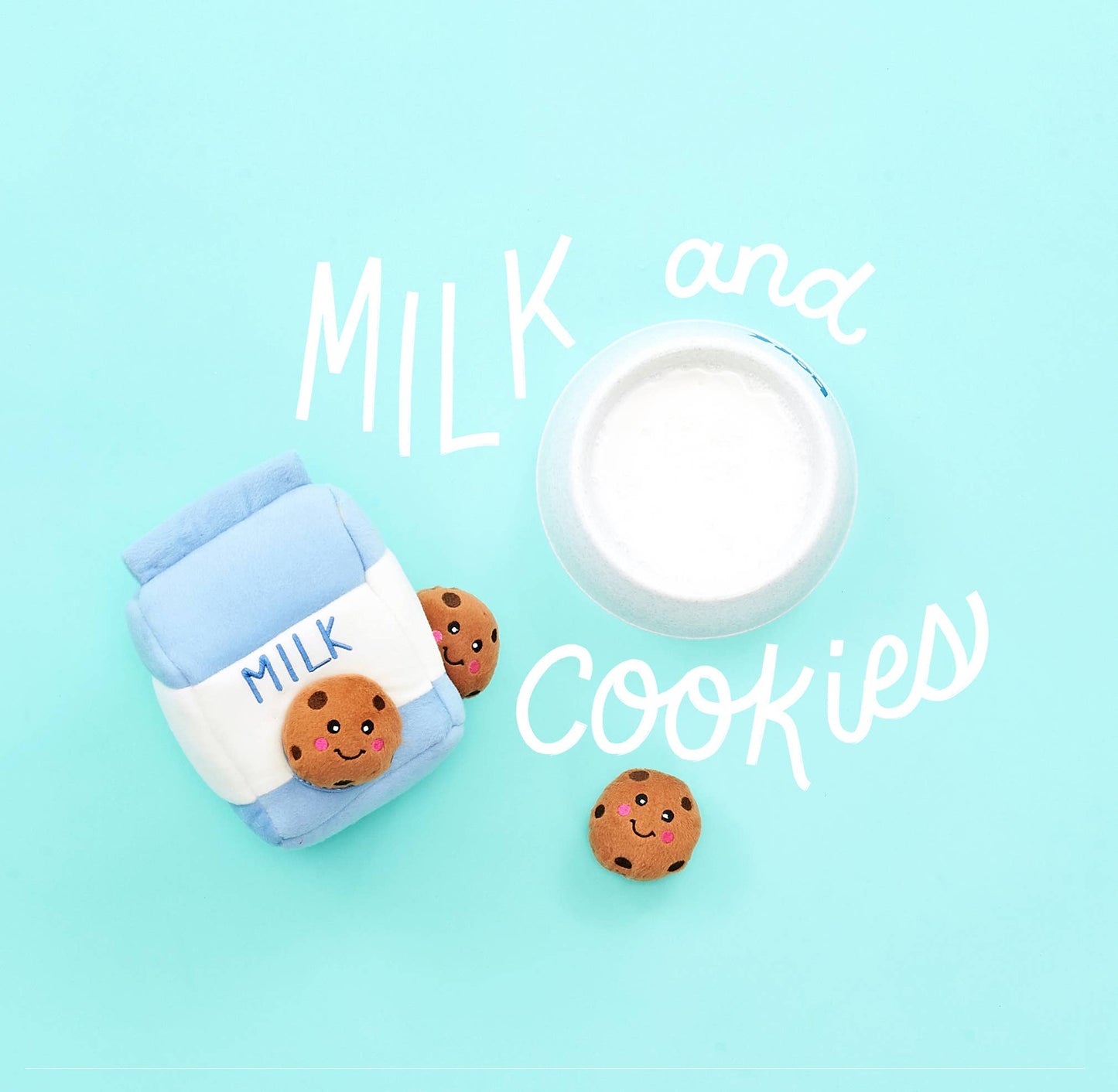 Zippy Burrow - Milk and Cookies - Dog Toy