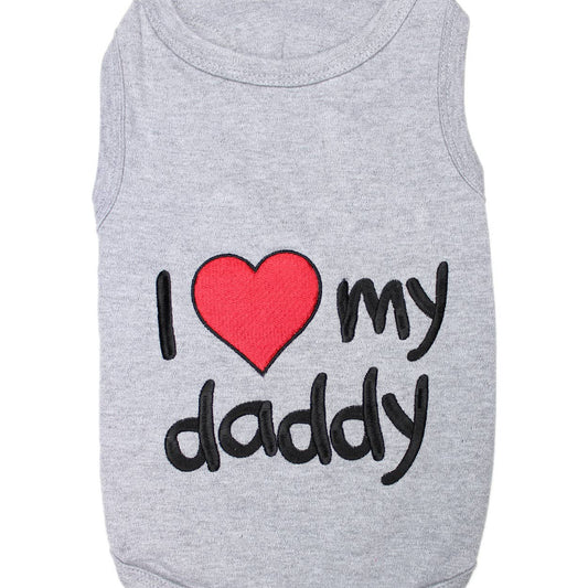 I Love Daddy Dog T-Shirt