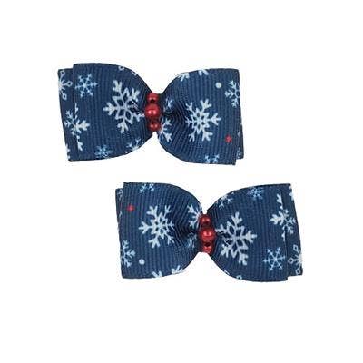 Snowflakes Hair Bows