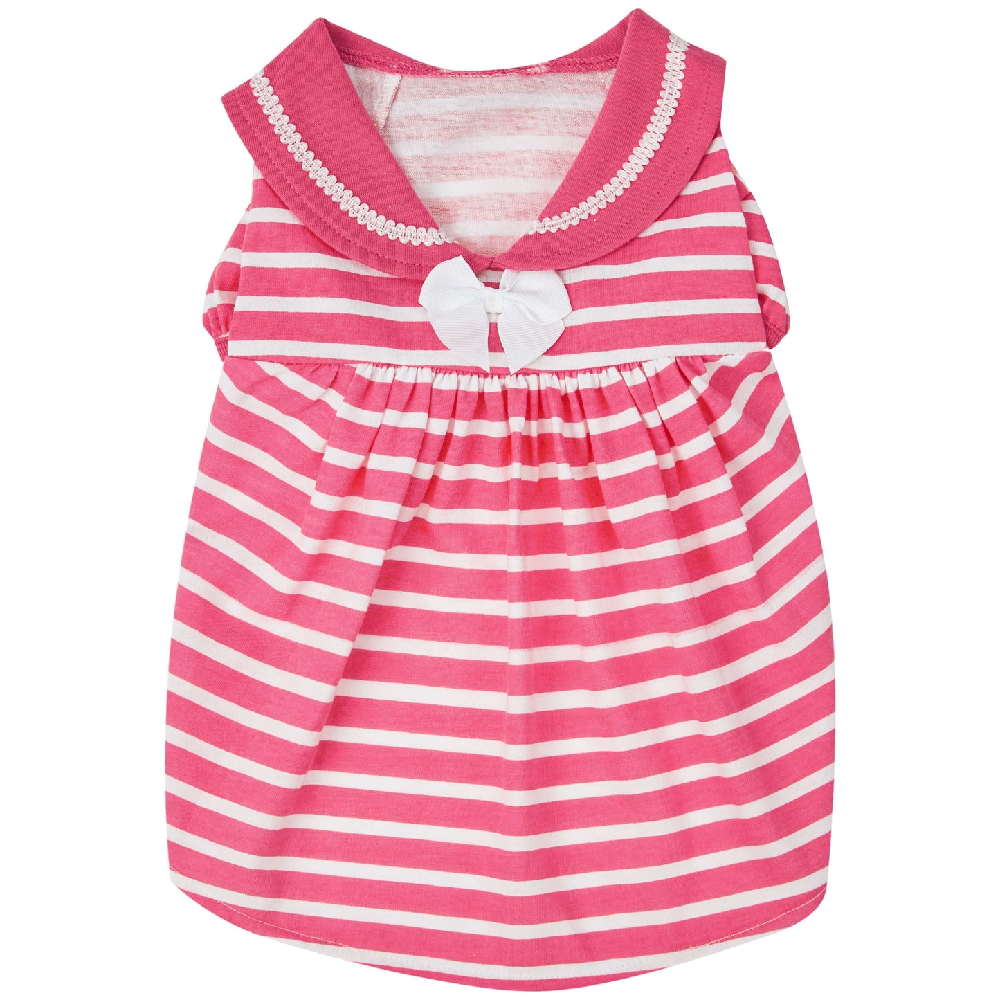 Sea Lover Rose Pink Striped Dress