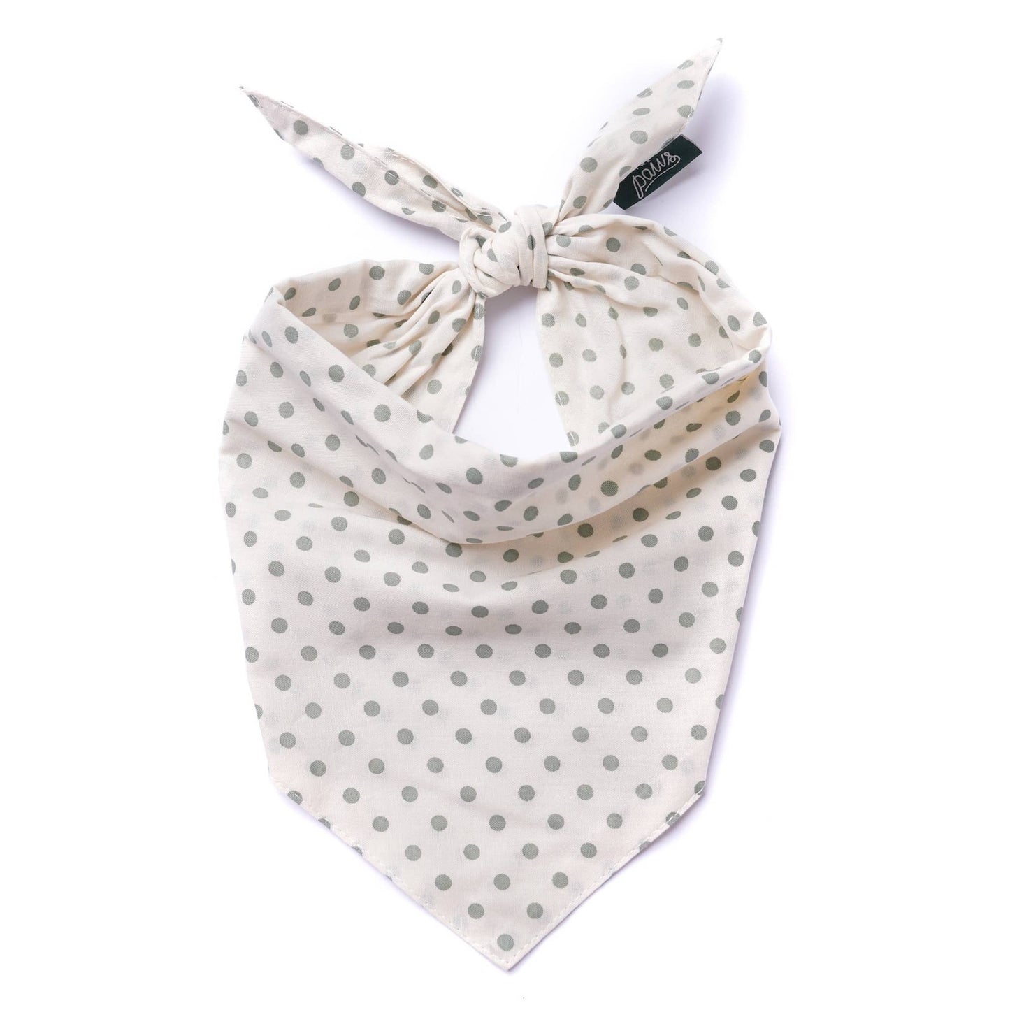 Shimmer & Co. Polka Dot Green Dog Bandana