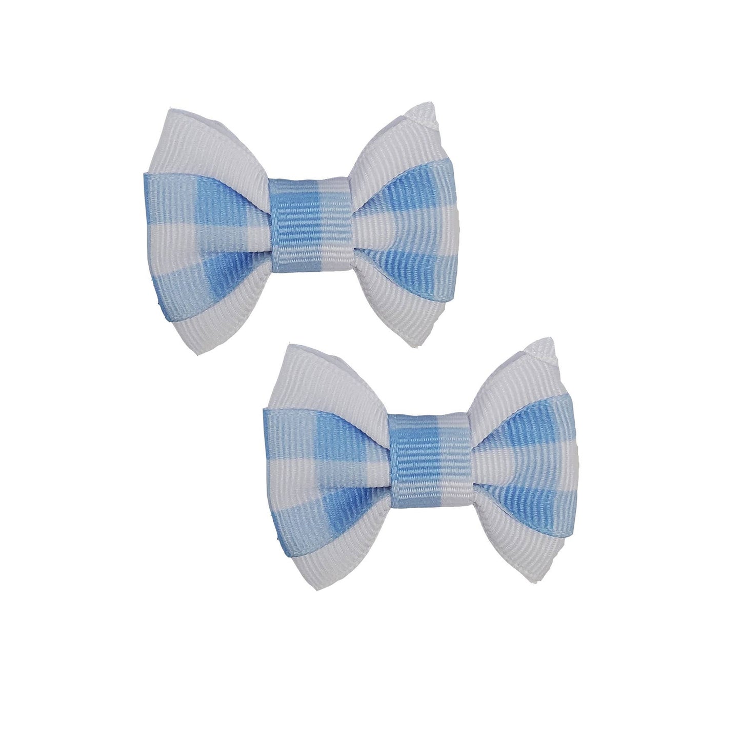 Blue Gingham Canine Clip
