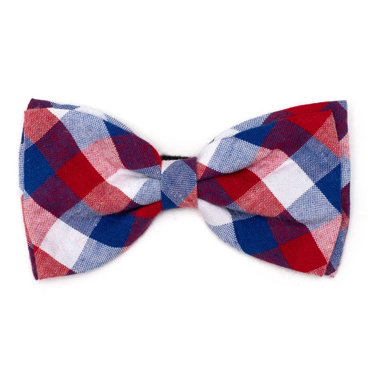 Red/White/Blue Check Bow Tie