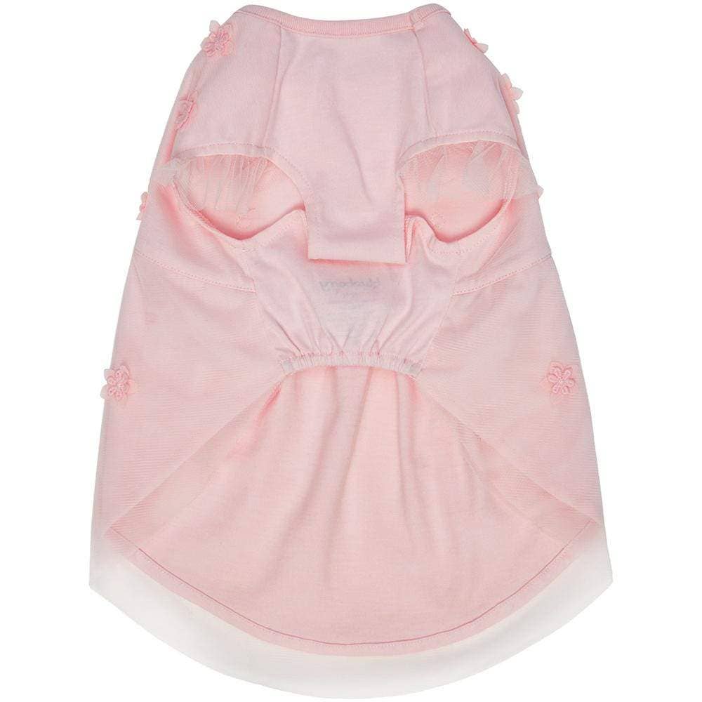 Princess Dog Tulle Dress with Dainty Flower