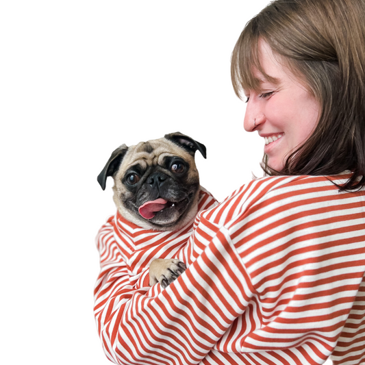 Matching Poppy Pullover for Humans and Dogs