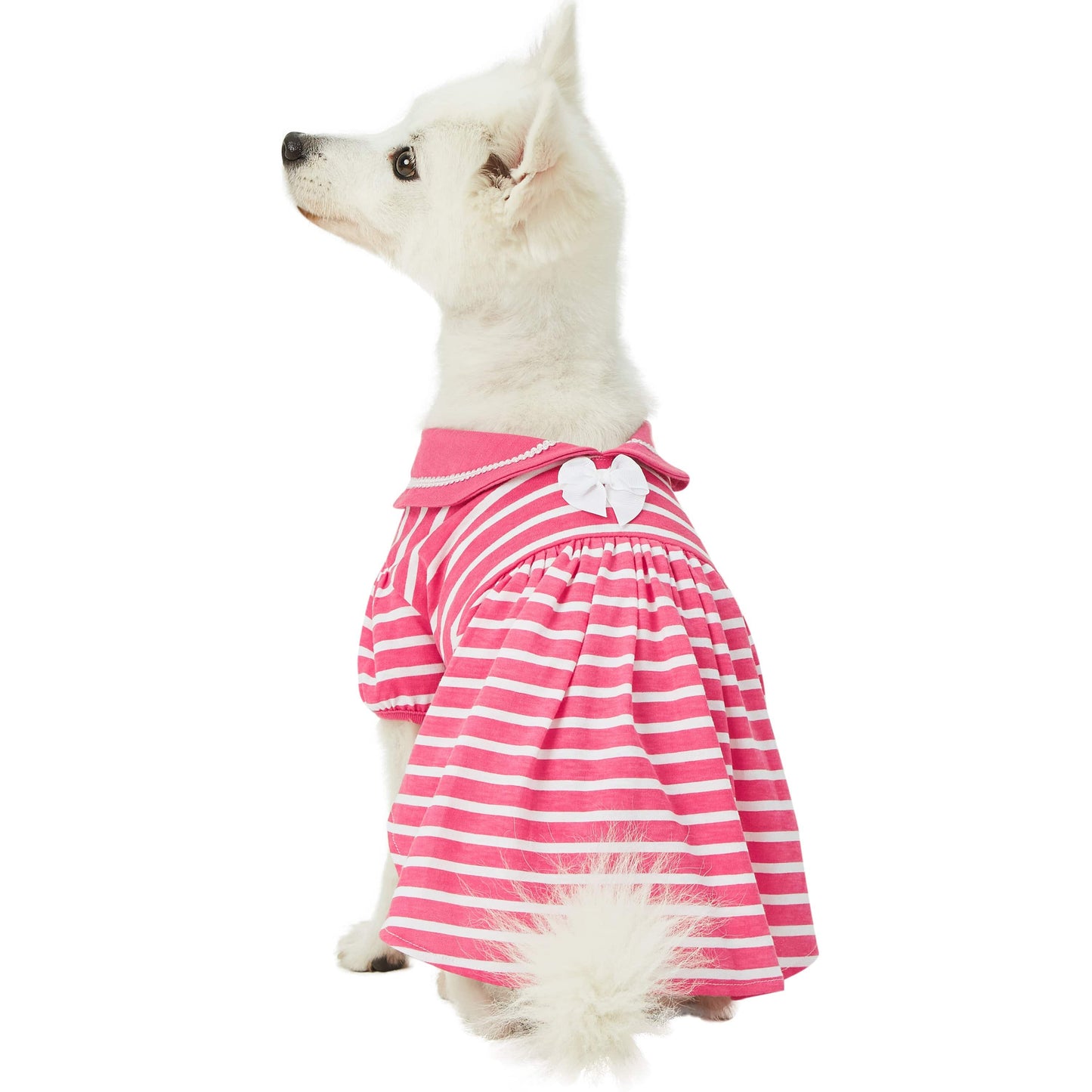 Sea Lover Rose Pink Striped Dress