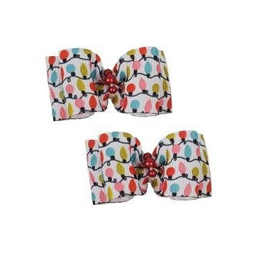 Christmas Lights Hair Bows