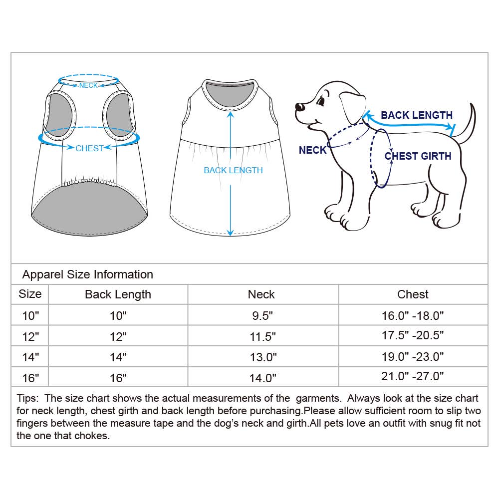 Princess Dog Tulle Dress with Dainty Flower