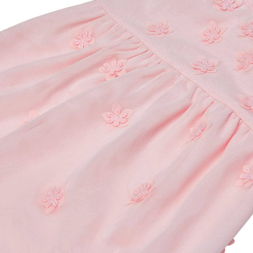 Princess Dog Tulle Dress with Dainty Flower