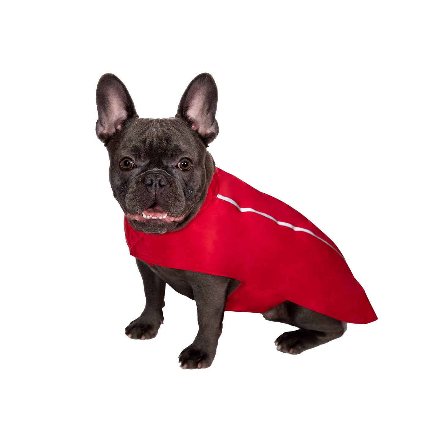 Red Hoodless Raincoat