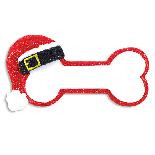Santa Dog Bone Personalized Ornament